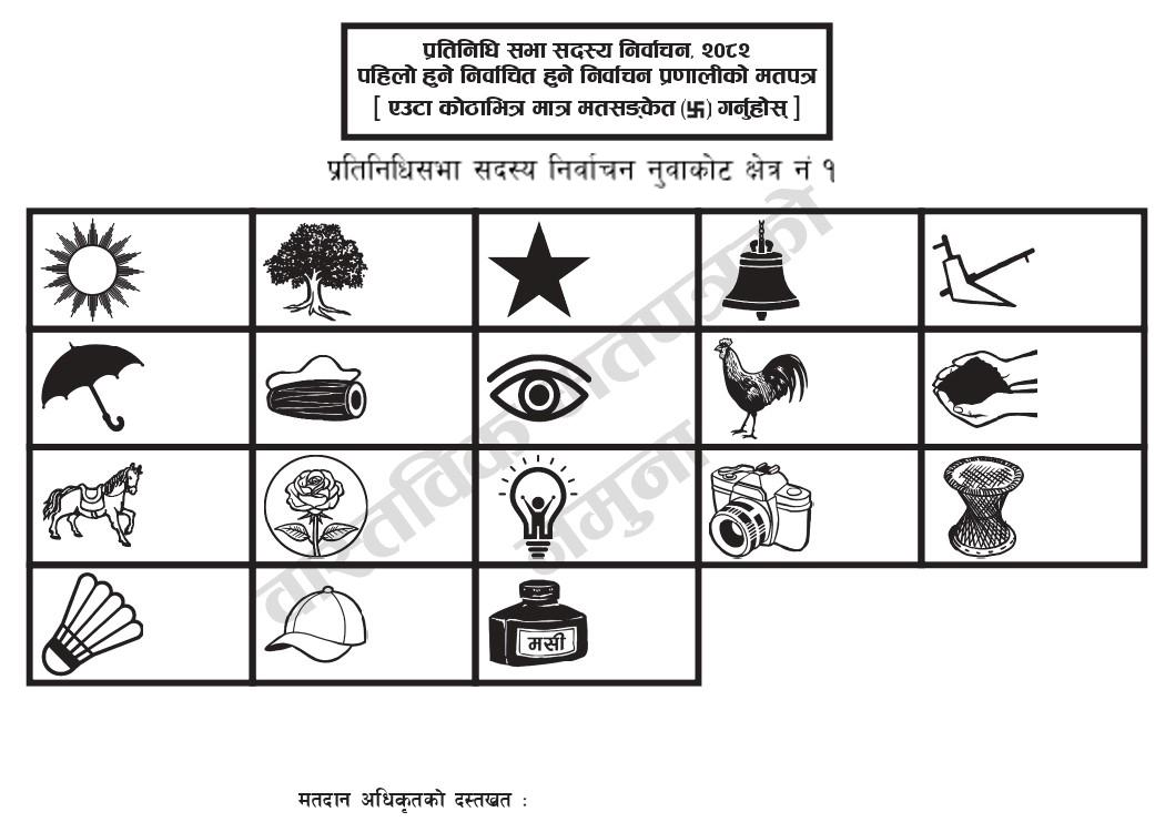 नमुना मतपत्र सार्वजनिक, निर्वाचनको सम्पूर्ण तयारी