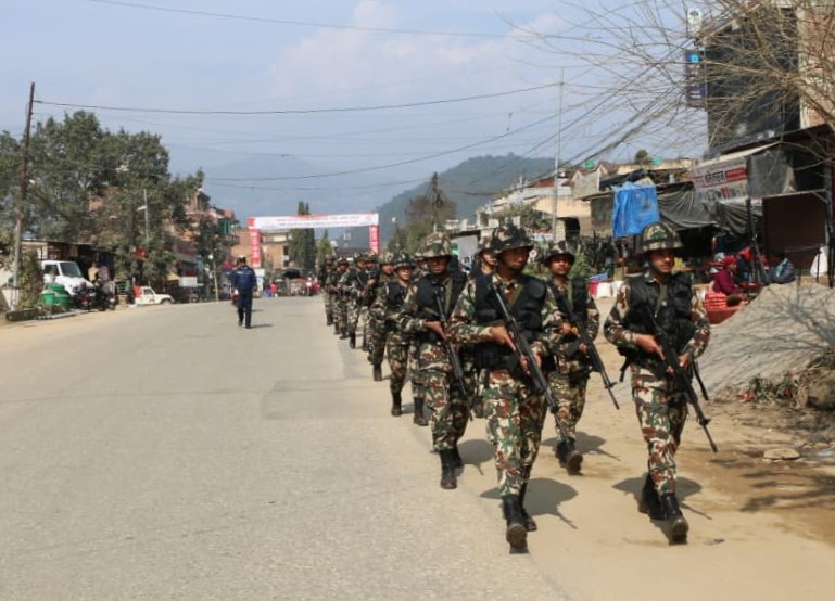 देशभर निर्वाचन सुरक्षा सेनाको नेतृत्वमा एकीकृत सुरक्षा योजनाअनुसार चारवटै सुरक्षा निकाय परिचालन