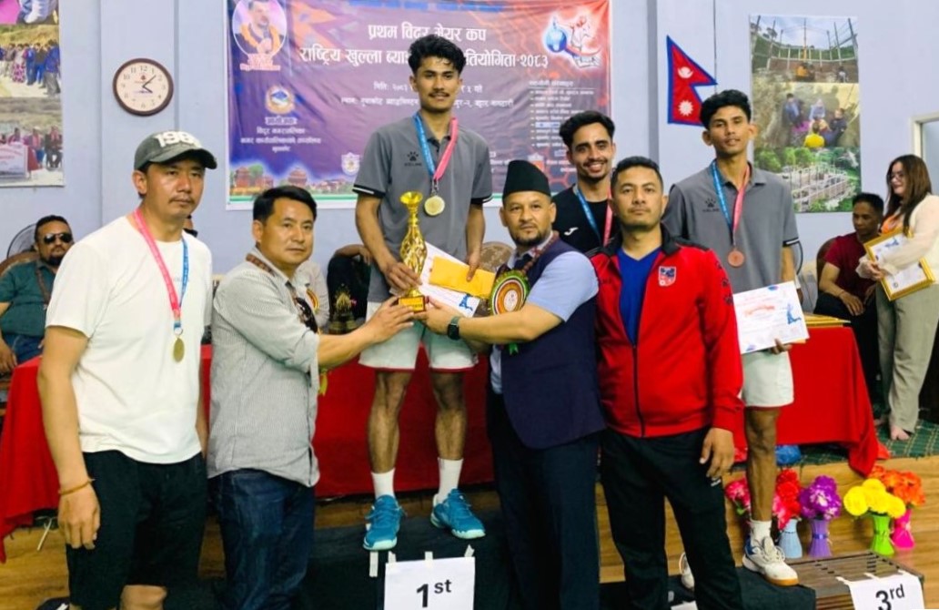 प्रथम विदुर मेयर कप राष्ट्रिय ब्याडमिन्टन सम्पन्न