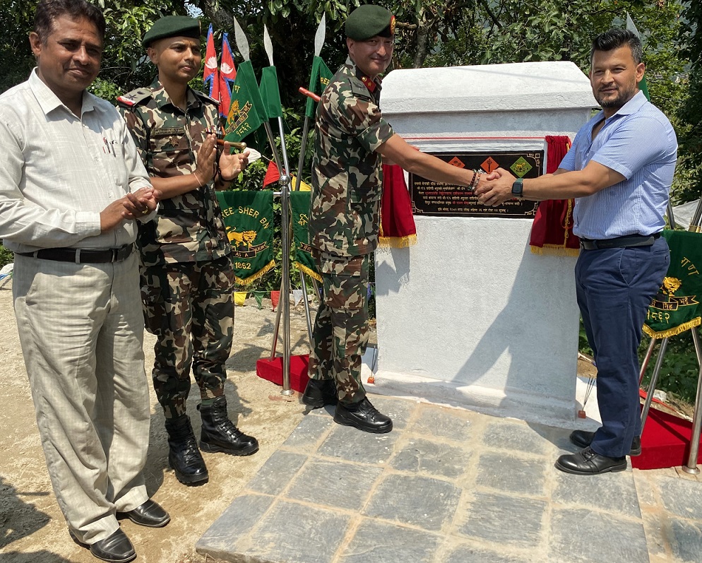 एकीकरण पदमार्गको शुभघाट-गेर्खु गोरेटामा सिँढी निर्माण, उद्घाटन र हस्तान्तरण