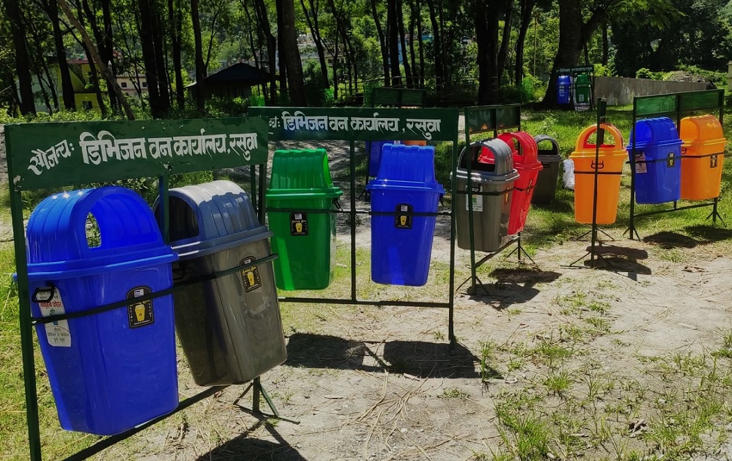 राखियो उत्तरगयाधाममा डस्टबिन