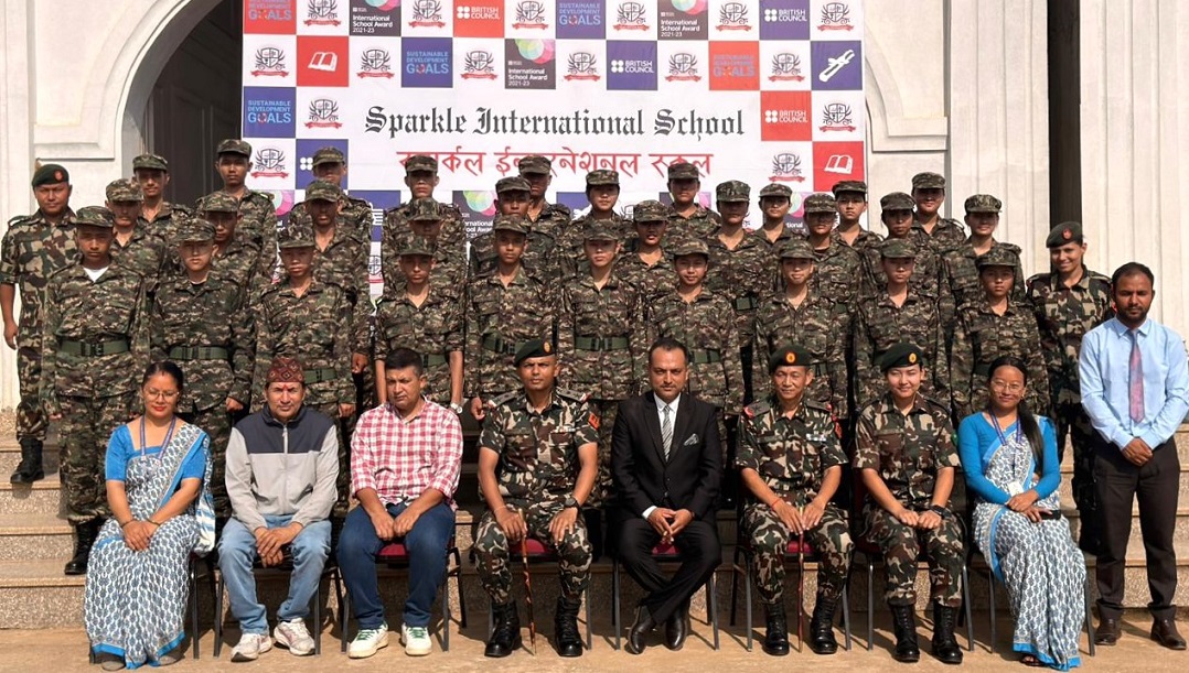 स्पार्कल इन्टरनेसनल र वागेश्वरी माविका ६० विद्यार्थी राष्ट्रिय सेवा दल तालिममा