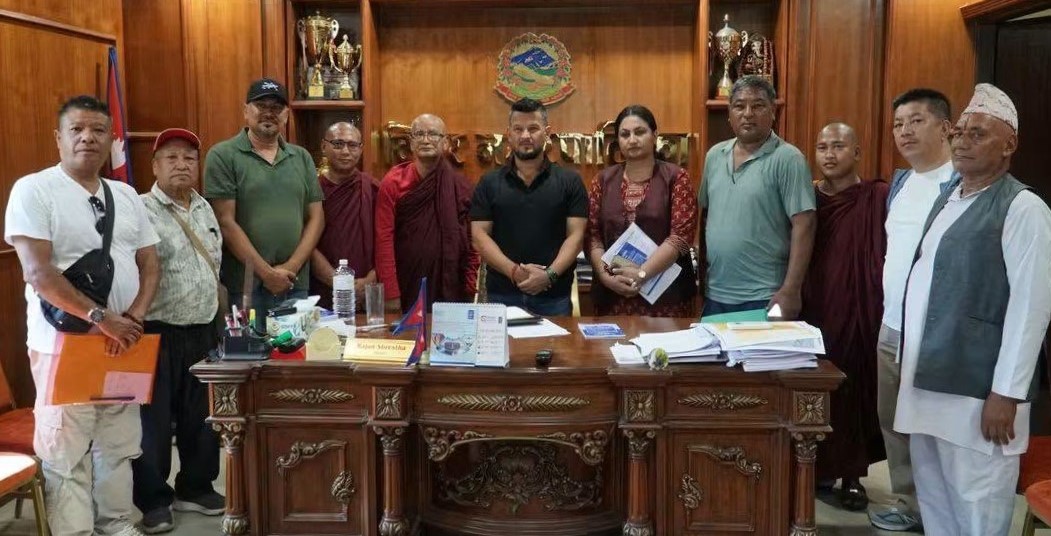 सुगतपुर विहार पुनर्निर्माणका लागि कोलोनीमा जग्गा माग